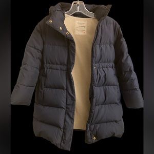 Crewcuts girls puffer jacket size 8 Navy